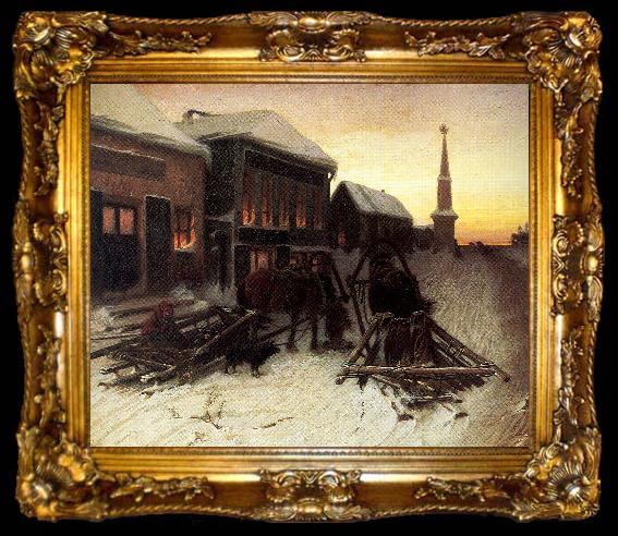 framed  Perov, Vasily The Last Tavern at the City Gates, ta009-2